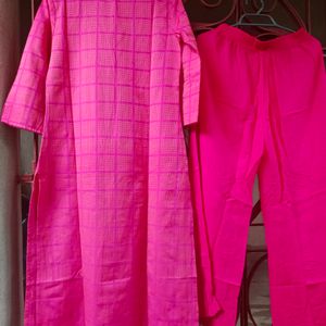 New Woven Kurta Set With Pant