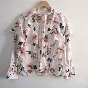 Korean Floral Top