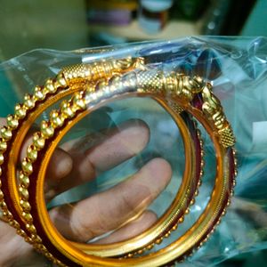 99 Rs Only Gold Plated Kada.Or Bangles