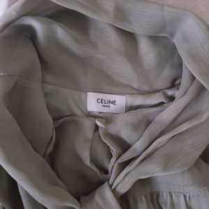 Celine Green Top Blouse