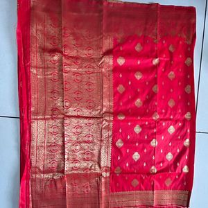 Red Art Silk Saree For Women