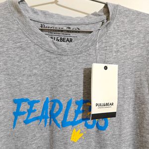 New Oversized Fearless Printed Tshirt Unisex