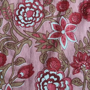 Pure Cotton Floral Printed Cut Piece 1 Meter