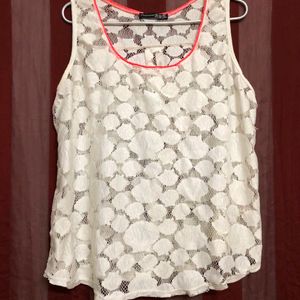Atmosphere White Lace Top