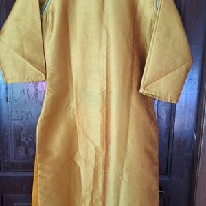 Mustard Green Kurta