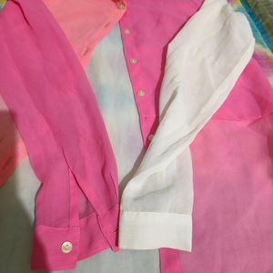 Shade Of Pink Georgette Shirt