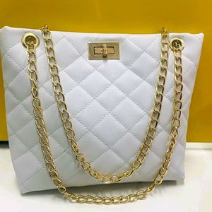 Classy White Bag