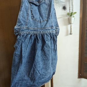 Denim Dungaree Dress