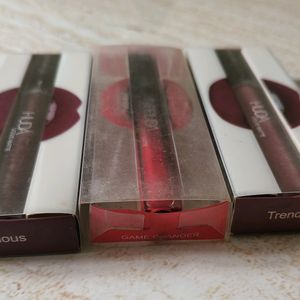 Huda Beauty Liquid Lipstick Set Of 3 😍