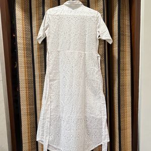 Cotton Hakoba White Dress