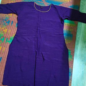 Purple Cotton Kurti