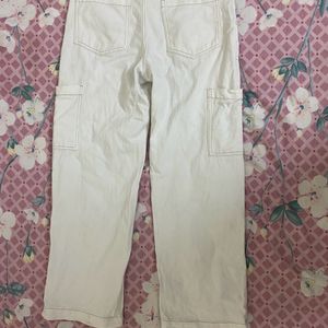 White Cargo Jeans