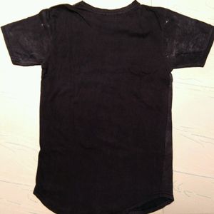 Printed Black T-shirt