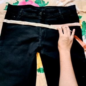 Brand New Slim Fit Black Jeans With Measurements