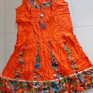 Orange Colour Kurta