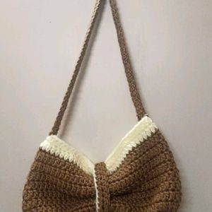 Handmade Crochet Bow Bag