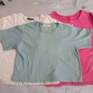 3combo Crop Top & Oversize Shirts