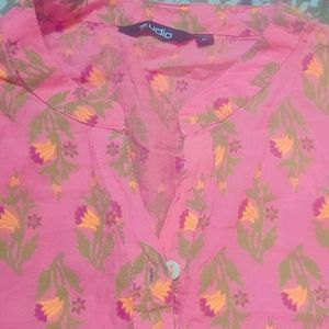 Pink Printed Kurta