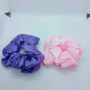 New 6 Pieces Scrunchies With Free Courier Bags