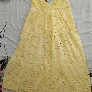 Yellow Midi Dress For Summer