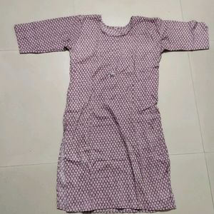 Lavender Straight Kurta