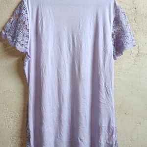 🇨🇳 MILLER'S Fashion Lace Top Layered Lavender