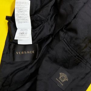 VERSACE 2019 wool double breast long coat Man’s