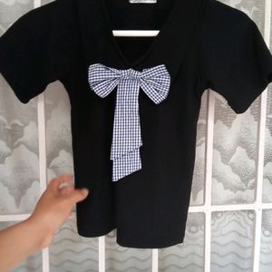 Cute Aesthetic Bow Top