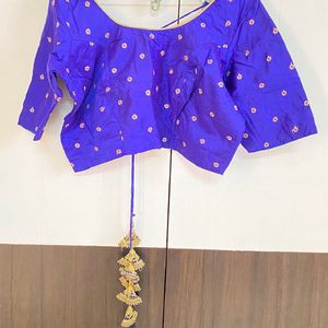 Designer Blouse With Heavy Hanging