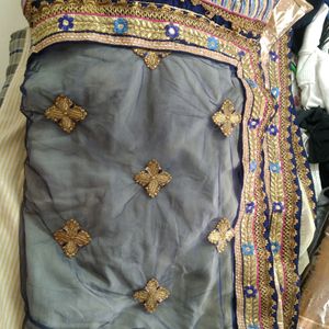 Net Plus Silk Saree