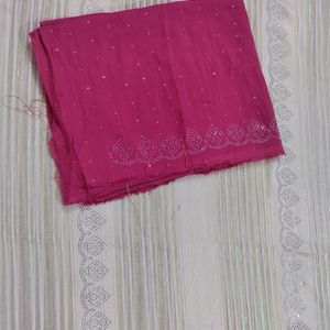 Lime -pink Festive Saree