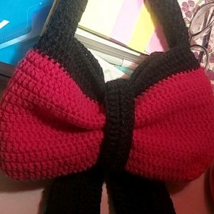 crochet bow bag