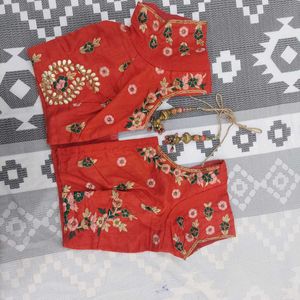 Ethnic Red Blouse