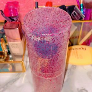 Glitter Pink Makeup Brush Holder🎀🩷