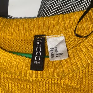 Soft Light Woolen Yellow Top