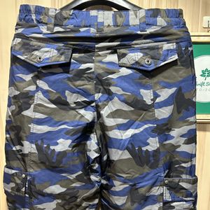 L Brenn Waterproof Blue Camo Print Ski Pants