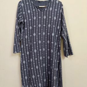 charcoal short kurta