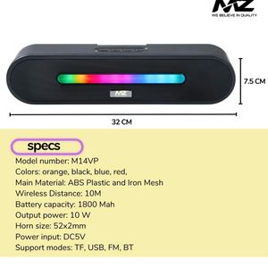 MZ M14VP bluetooth speaker Sound Bar