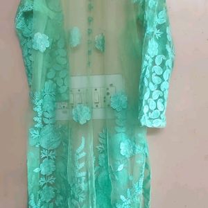 Beautiful Net Kurta Full Embroidery