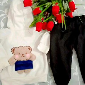 rBaby Boy Cute Teddy Bear Cap Hoodie With Pajama