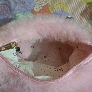 Cute Furry Pink Slingbag..