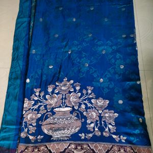 Pure Silver Zari Saree