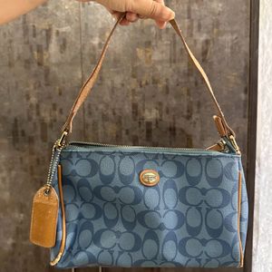 Authentic Coach Monogram Denim Bag