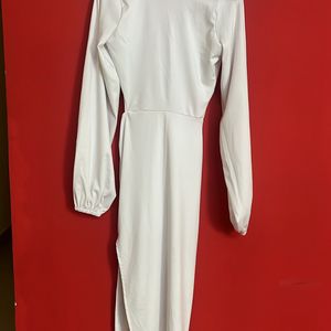 Cut Out White Dress Size S