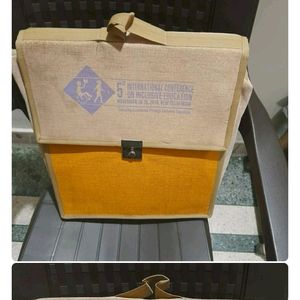 Jute Office Sling Bag