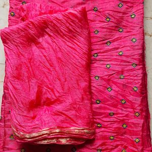 Unused Bandhani Saree