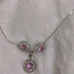 Pink Pendant Set