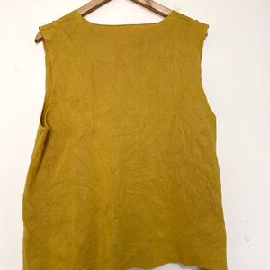 Mustard Sleeveless Top