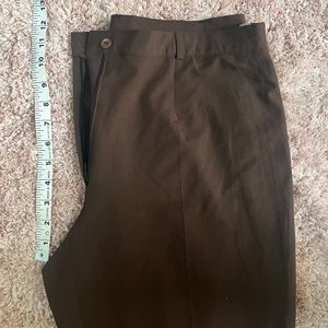 Brown Straight creased leg trousers size- 34