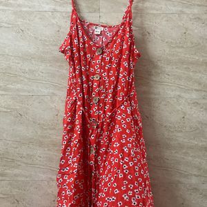 Mini Dress With Flower Print